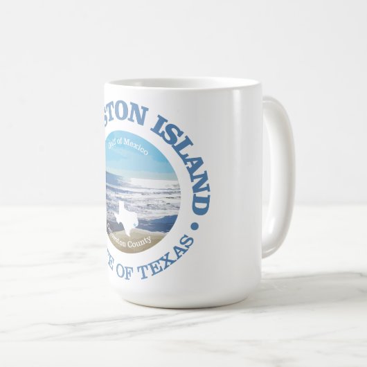 Mug Île Galveston (C) (Devant droit)