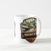 Mug Île Mackinac, Michigan | VINTAGE (Devant droit)