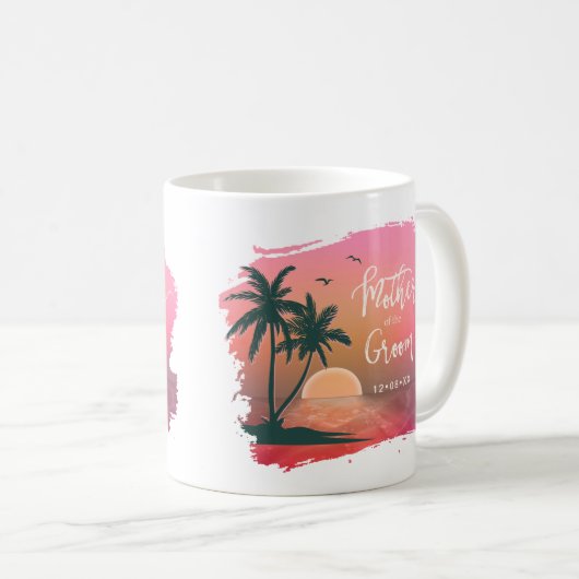 Mug Ile tropicale Mère de la chambre rose ID581 (Devant droit)