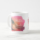 Mug Ile tropicale Mère de la mariée rose ID581 (Devant gauche)