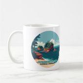 Mug Iles Apôtres National Lakeshore Wisconsin Rétro (Gauche)