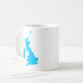 Mug Îles britanniques - Bleu pâle (Devant gauche)