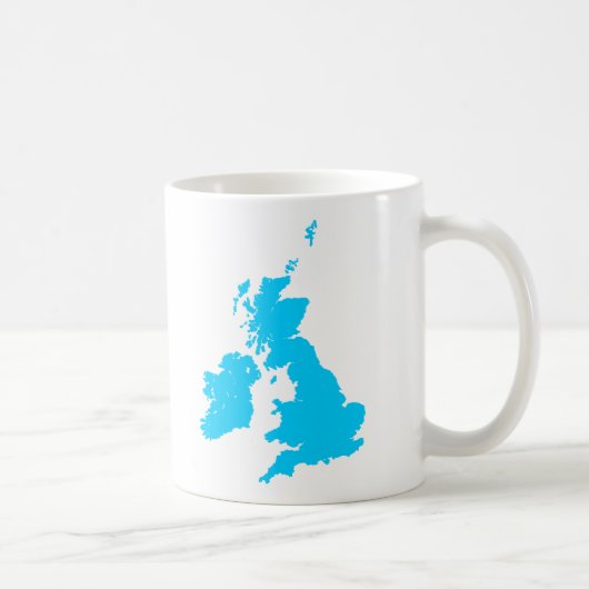 Mug Îles britanniques - Bleu pâle (Droite)