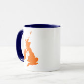 Mug Îles britanniques - Orange (Devant gauche)