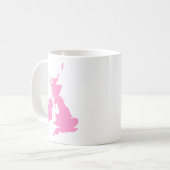 Mug Îles britanniques - Rose (Devant gauche)