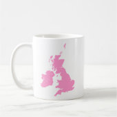 Mug Îles britanniques - Rose (Gauche)