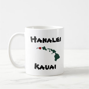 Mug Îles de w/Hawaii "de pilier de Hanalei"