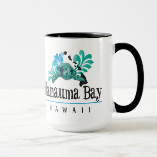 Mug Îles d'Hawaï, tortue et fleur de ketmie