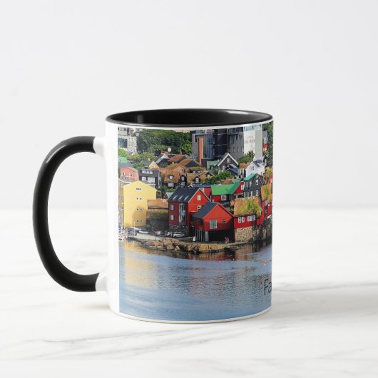 Mug Îles Féroé, vue panoramique sur Torshavn (Gauche)