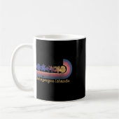 Mug Îles Galapagos Rétro Fleurs Tropicales Style 80's (Gauche)