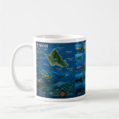 Mug Îles Hawaï et Tortue d'Hawaï (Gauche)