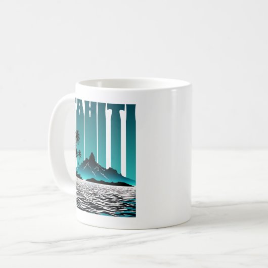 Mug Îles Tahiti Pacifique Sud (Devant gauche)