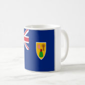 Mug Îles Turques et Caïques - Drapeau - (Devant droit)