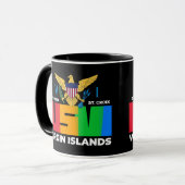 Mug Îles Vierges américaines Sainte-Croix USVI Tropica (Devant gauche)