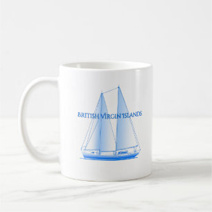 Mug Îles Vierges britanniques Voilier Nautique Côtier