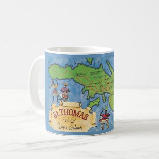 Mug Îles Vierges Saint-Thomas (Devant gauche)