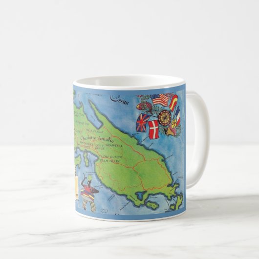 Mug Îles Vierges St Thomas (Devant droit)