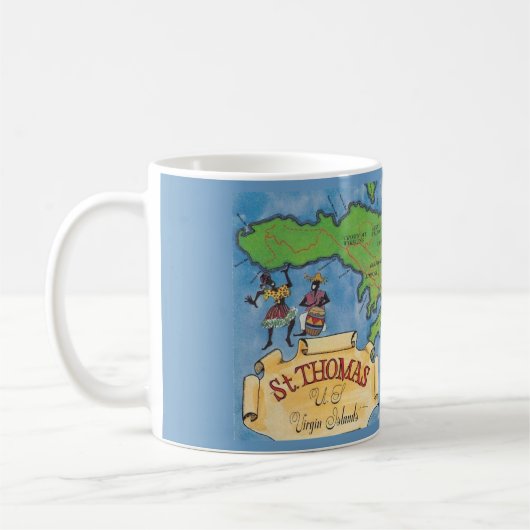 Mug Îles Vierges St Thomas (Gauche)