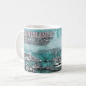 MUG ÎLES VIRGIN ÉTATS-UNIS - NAVIRE COULEUR D'EAU (Devant gauche)