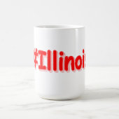 Mug "#Illinois" Joli Design. Commandez dès maintenant  (Centre)