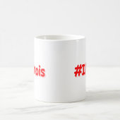 Mug "#Illinois" Joli Design. Commandez dès maintenant (Centre)