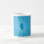 Mug Illinois silhouette étoile bleue éclatée (Centre)