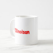 Mug "#Illinoisan " Joli design. Commandez dès maintena (Devant gauche)