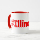 Mug "#Illinoisan " Joli design. Commandez dès maintena (Devant gauche)