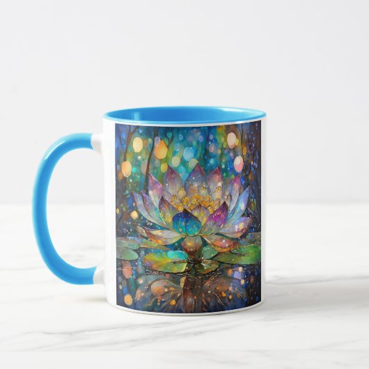 Mug Illuminated Blooming Lotus Flower (Gauche)