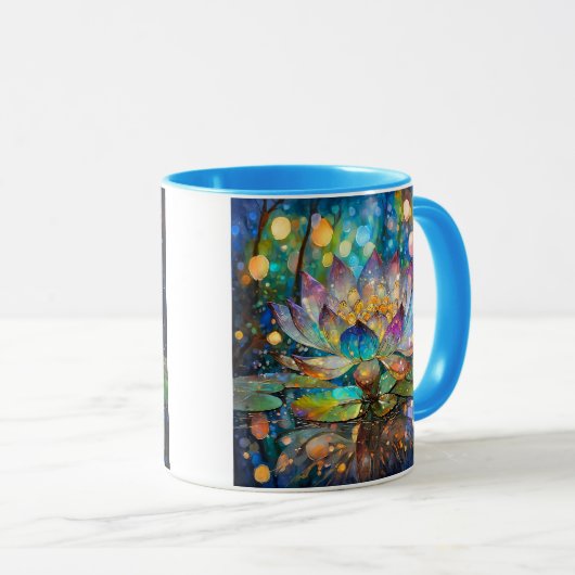 Mug Illuminated Blooming Lotus Flower (Devant droit)