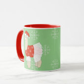 Mug illusima Ballerina Lama Noël Snowflakes (Devant gauche)