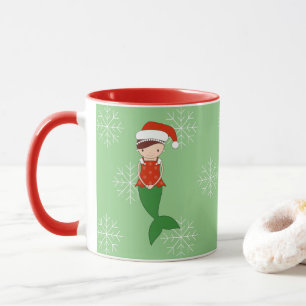 Mug illusima Ballerine Sirène Noël Flocons de neige