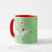 Mug illusima Souris Ballerine Flocons de Noël (Devant gauche)