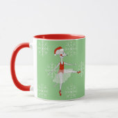 Mug illusima Souris de Noël Snowflakes Ballerina (Gauche)