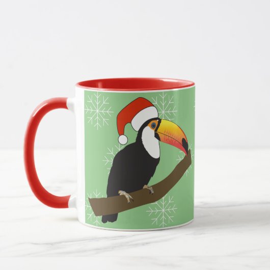Mug illusima Toucan Noël Snowflakes (Gauche)