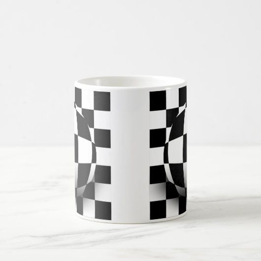 Mug Illusion À damiers (Centre)
