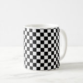 Mug Illusion À damiers géométrique : Artiste Vintage. (Devant droit)