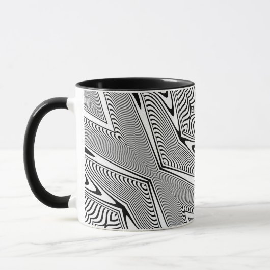 Mug Illusion d'optique 14 Conception Abstraite (Gauche)