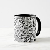 Mug Illusion d'optique 14 Conception Abstraite (Devant droit)