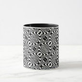 Mug Illusion d'optique 15 Design Abstrait (Centre)