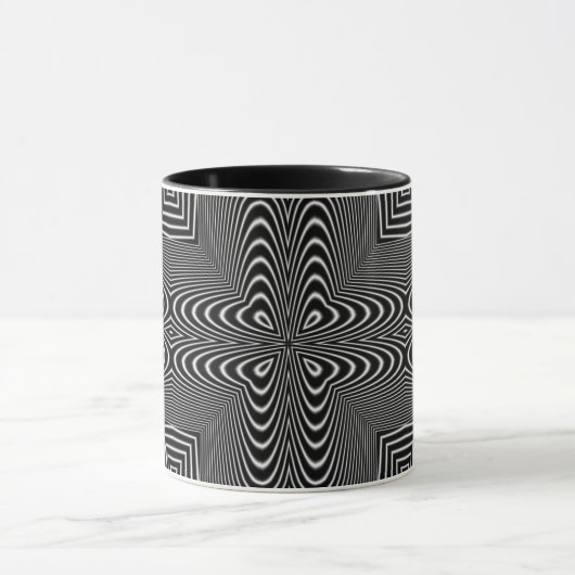 Mug Illusion d'optique 16 Design Abstrait (Centre)