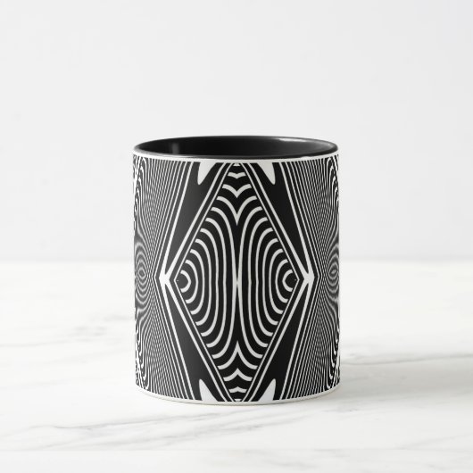 Mug Illusion d'optique 18 Design Abstrait (Centre)
