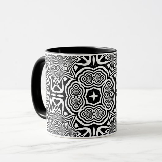 Mug Illusion d'optique 2 Design abstrait (Devant gauche)