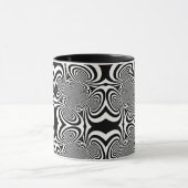 Mug Illusion d'optique 3 Design Abstrait (Centre)
