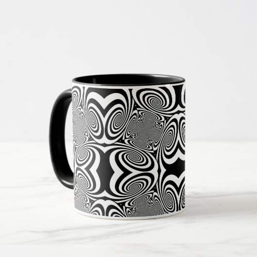 Mug Illusion d'optique 3 Design Abstrait (Devant gauche)
