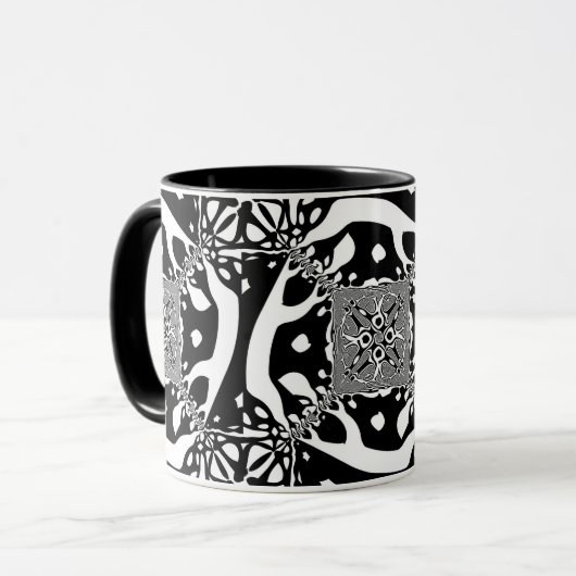 Mug Illusion d'optique 6 Design Abstrait (Devant gauche)
