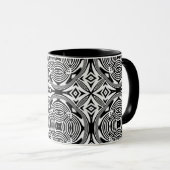 Mug Illusion d'optique 7 Conception Abstraite (Devant droit)
