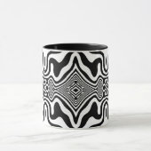 Mug Illusion d'optique 8 Design Abstrait (Centre)