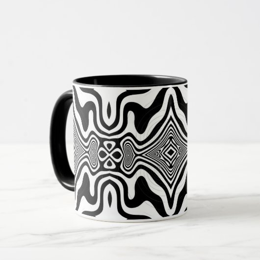 Mug Illusion d'optique 8 Design Abstrait (Devant gauche)
