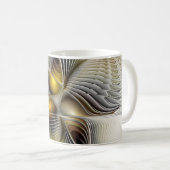 Mug Illusion d'optique abstraite fractale 3D avec prof (Devant droit)